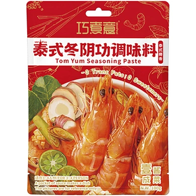 Thai Tom Yam Seasoning Paste 100g,Spicy Sour & Creamy Coconut flavor Seasoning Manufacturer